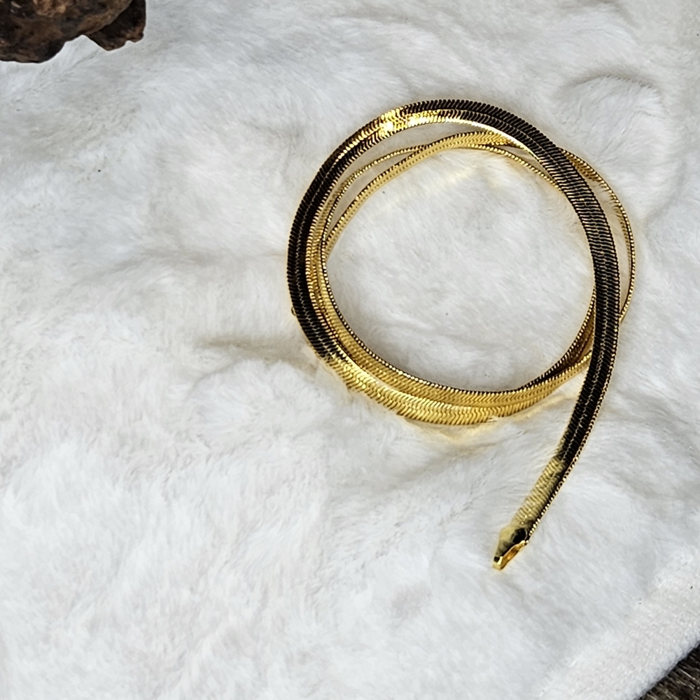 🔥24K Gold Snake Chain - Picture 5 of 7